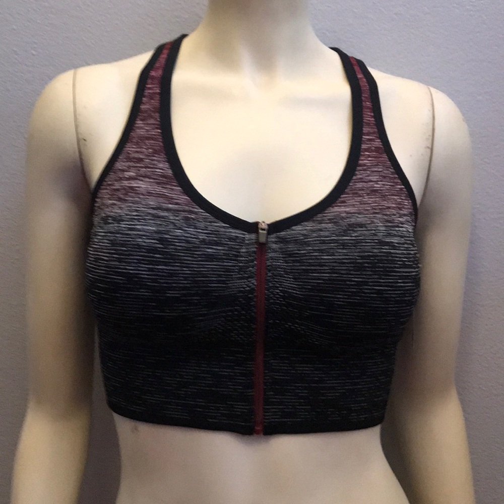 Active Burgundy Racerback sports bra